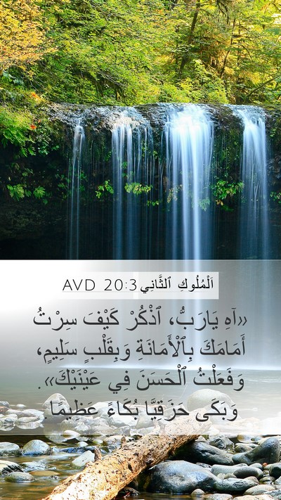 اَلْمُلُوكِ ٱلثَّانِي 20:3 AVD Bible Verse Image