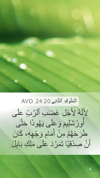 اَلْمُلُوكِ ٱلثَّانِي 24:20 AVD Bible Verse Image