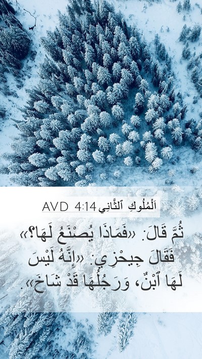 اَلْمُلُوكِ ٱلثَّانِي 4:14 AVD Bible Verse Image