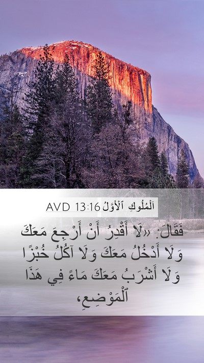اَلْمُلُوكِ ٱلْأَوَّلُ 13:16 AVD Bible Verse Image