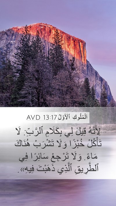 اَلْمُلُوكِ ٱلْأَوَّلُ 13:17 AVD Bible Verse Image