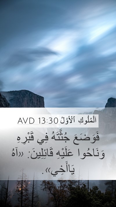 اَلْمُلُوكِ ٱلْأَوَّلُ 13:30 AVD Bible Verse Image