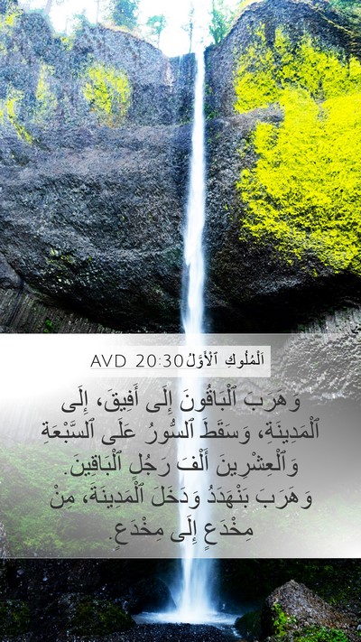 اَلْمُلُوكِ ٱلْأَوَّلُ 20:30 AVD Bible Verse Image