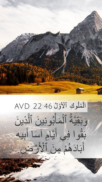 اَلْمُلُوكِ ٱلْأَوَّلُ 22:46 AVD Bible Verse Image