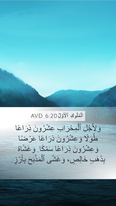 اَلْمُلُوكِ ٱلْأَوَّلُ 6:20 AVD Bible Verse Image