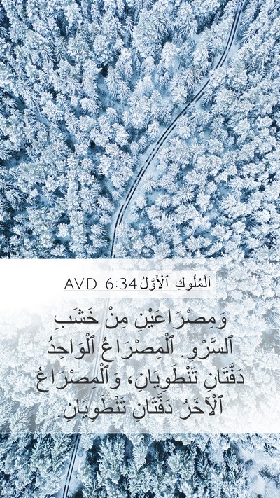 اَلْمُلُوكِ ٱلْأَوَّلُ 6:34 AVD Bible Verse Image