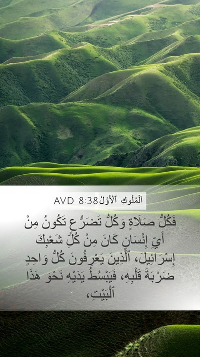اَلْمُلُوكِ ٱلْأَوَّلُ 8:38 AVD Bible Verse Image