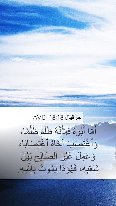 حِزْقِيَال 18:18 AVD Mobile Phone Wallpaper - أَمَّا أَبُوهُ - Mobile Bible Verse Wallpaper
