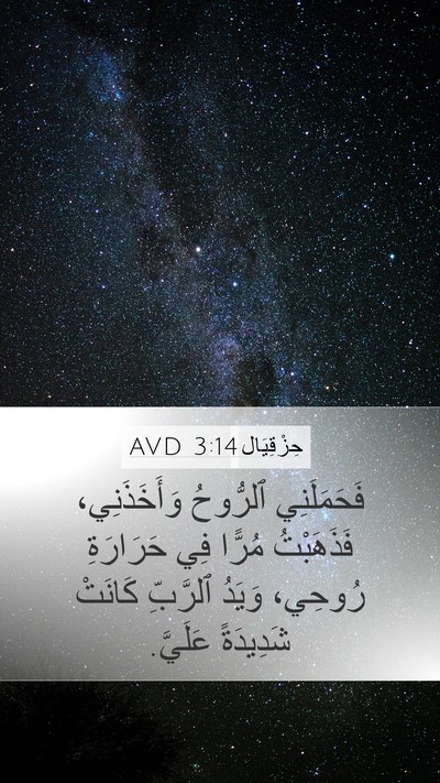 حِزْقِيَال 3:14 AVD Bible Verse Image