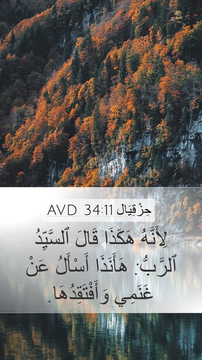 حِزْقِيَال 34:11 AVD Bible Verse Image