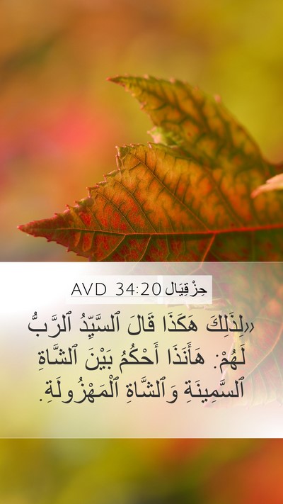 حِزْقِيَال 34:20 AVD Bible Verse Image