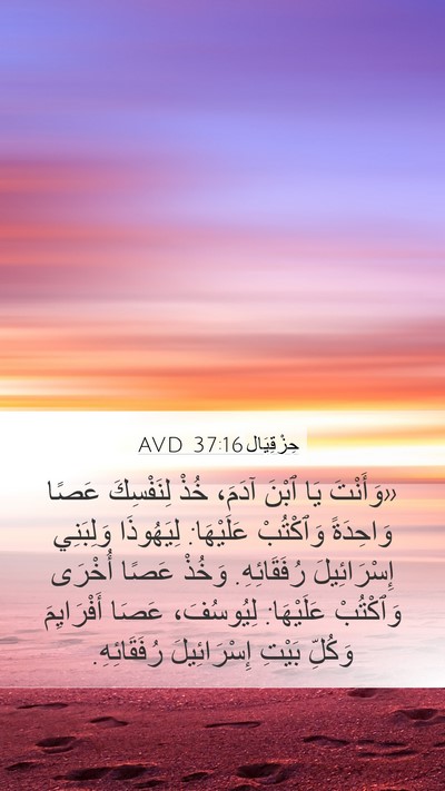 حِزْقِيَال 37:16 AVD Bible Verse Image
