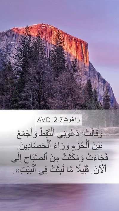 رَاعُوث 2:7 AVD Bible Verse Image