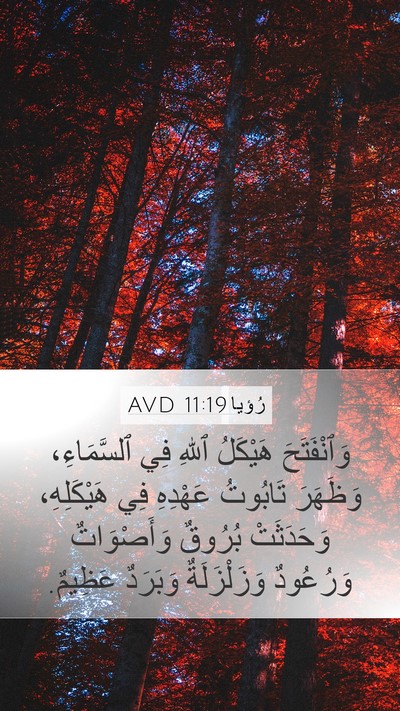 رُؤيا 11:19 AVD Bible Verse Image
