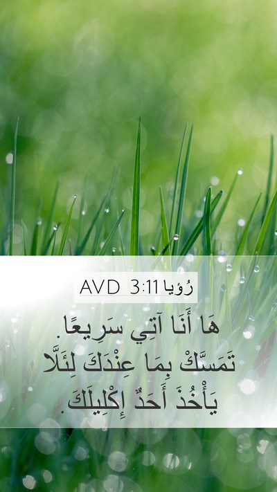 رُؤيا 3:11 AVD Bible Verse Image