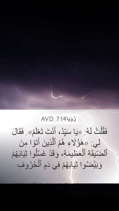 رُؤيا 7:14 AVD Bible Verse Image