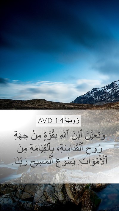 رُومِيَةَ 1:4 AVD Bible Verse Image