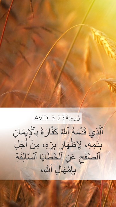 رُومِيَةَ 3:25 AVD Bible Verse Image