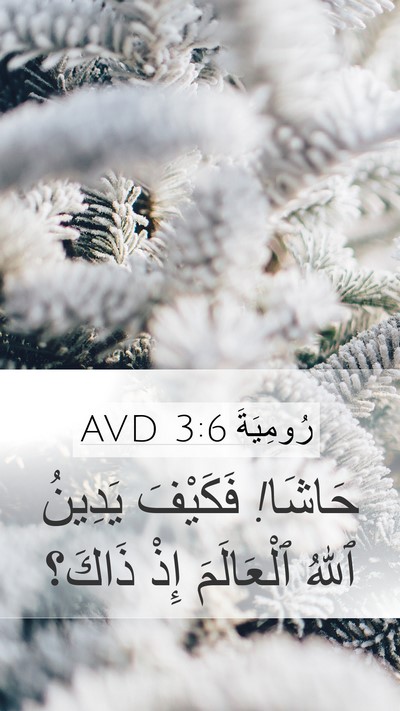 رُومِيَةَ 3:6 AVD Bible Verse Image