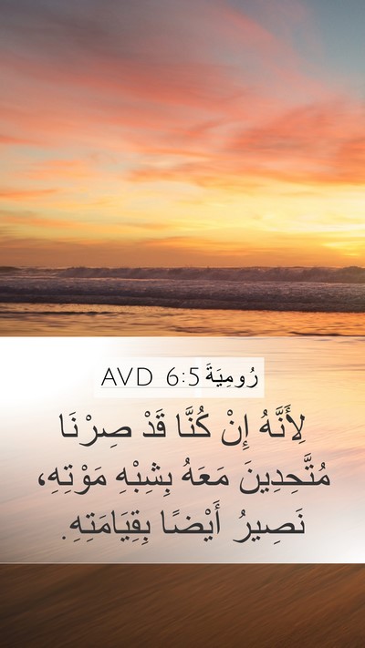 رُومِيَةَ 6:5 AVD Bible Verse Image