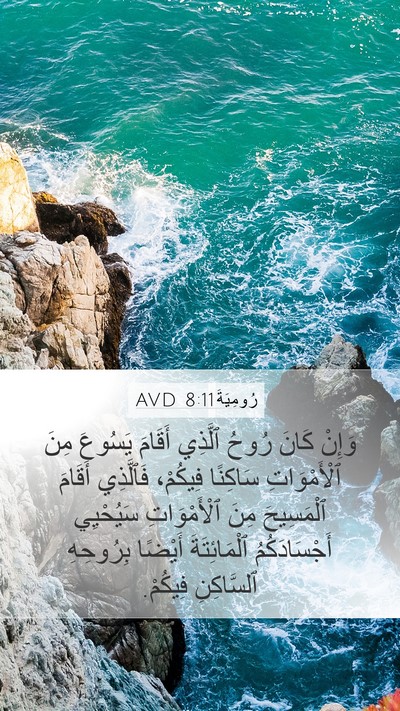رُومِيَةَ 8:11 AVD Bible Verse Image