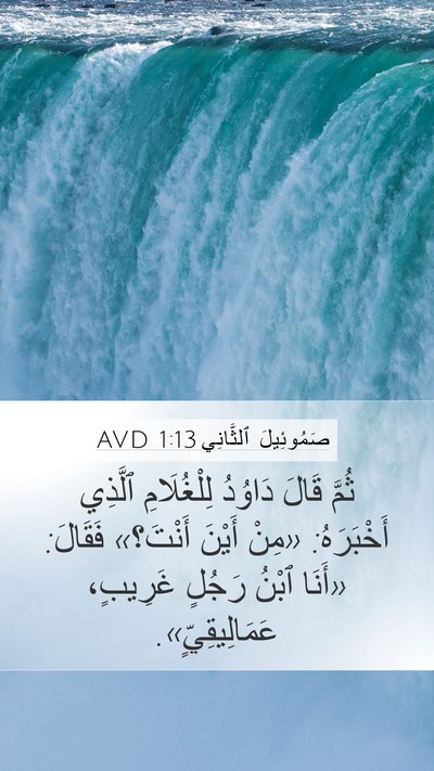 صَمُوئِيلَ ٱلثَّانِي 1:13 AVD Bible Verse Image