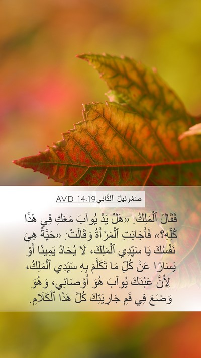 صَمُوئِيلَ ٱلثَّانِي 14:19 AVD Bible Verse Image