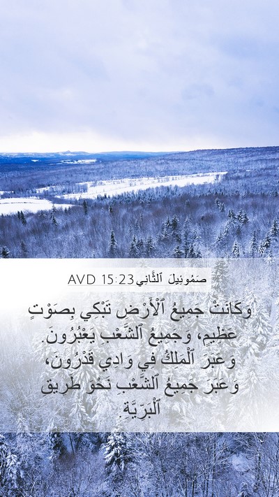 صَمُوئِيلَ ٱلثَّانِي 15:23 AVD Bible Verse Image