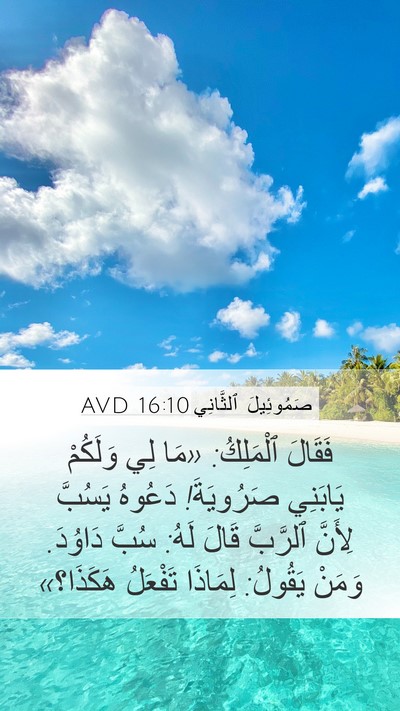 صَمُوئِيلَ ٱلثَّانِي 16:10 AVD Bible Verse Image