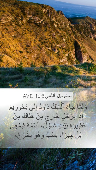 صَمُوئِيلَ ٱلثَّانِي 16:5 AVD Bible Verse Image