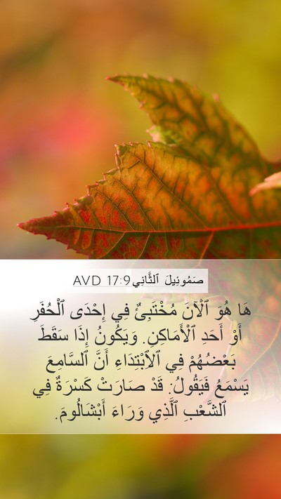 صَمُوئِيلَ ٱلثَّانِي 17:9 AVD Bible Verse Image