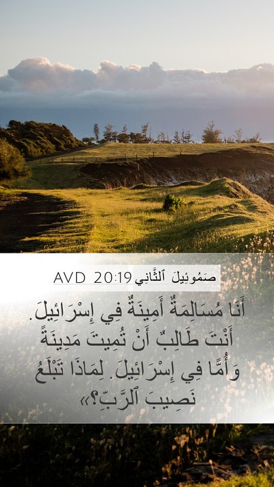 صَمُوئِيلَ ٱلثَّانِي 20:19 AVD Bible Verse Image