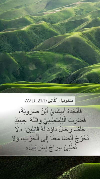 صَمُوئِيلَ ٱلثَّانِي 21:17 AVD Bible Verse Image