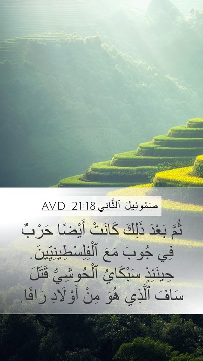 صَمُوئِيلَ ٱلثَّانِي 21:18 AVD Bible Verse Image