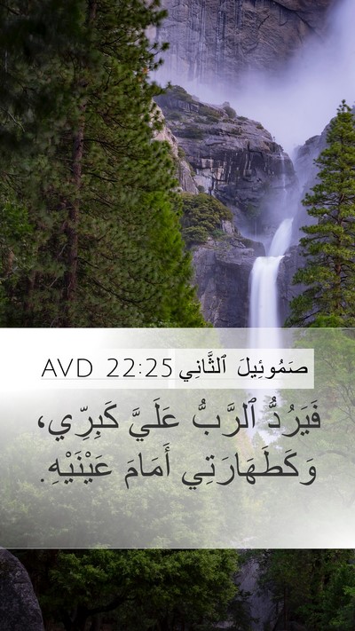 صَمُوئِيلَ ٱلثَّانِي 22:25 AVD Bible Verse Image