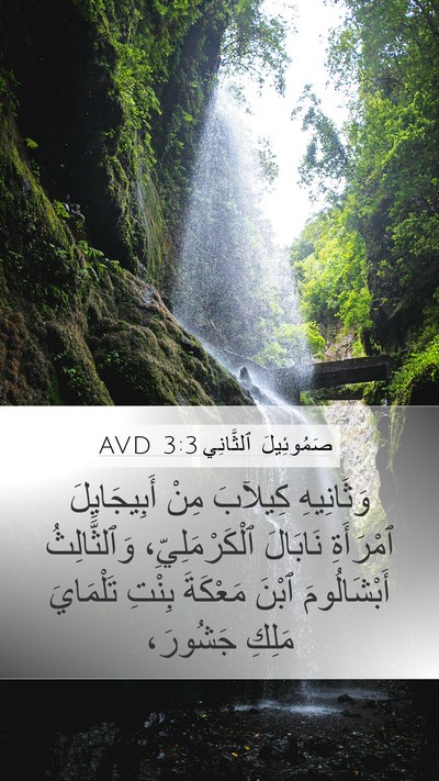 صَمُوئِيلَ ٱلثَّانِي 3:3 AVD Bible Verse Image