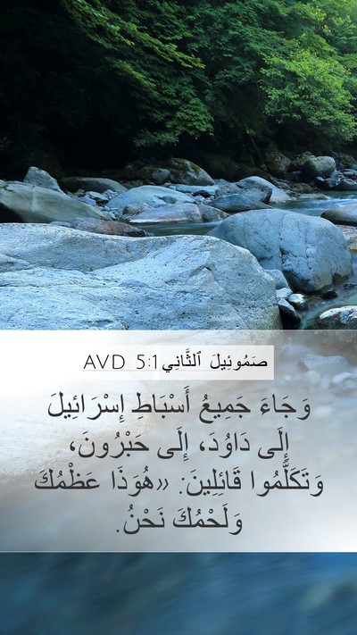 صَمُوئِيلَ ٱلثَّانِي 5:1 AVD Mobile Phone Wallpaper - وَجَاءَ جَمِيعُ أَسْبَاطِ - Mobile Bible Verse Wallpaper