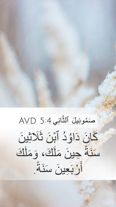 صَمُوئِيلَ ٱلثَّانِي 5:4 AVD Bible Verse Image