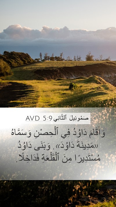 صَمُوئِيلَ ٱلثَّانِي 5:9 AVD Bible Verse Image