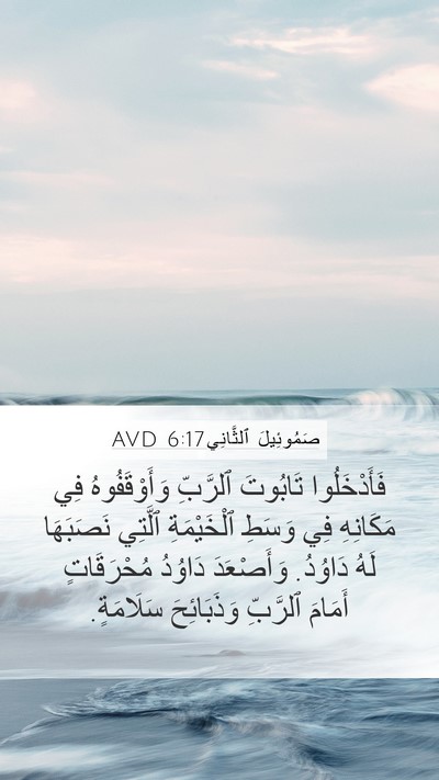 صَمُوئِيلَ ٱلثَّانِي 6:17 AVD Bible Verse Image