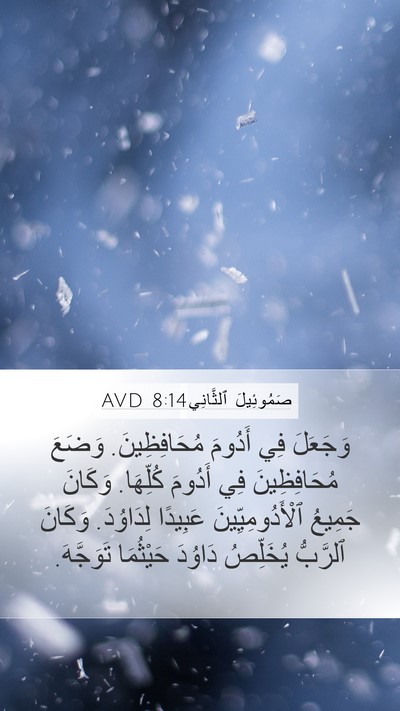 صَمُوئِيلَ ٱلثَّانِي 8:14 AVD Bible Verse Image
