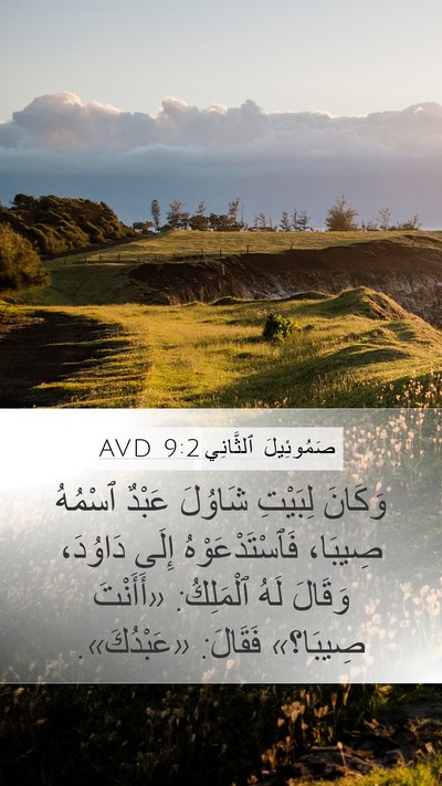 صَمُوئِيلَ ٱلثَّانِي 9:2 AVD Bible Verse Image