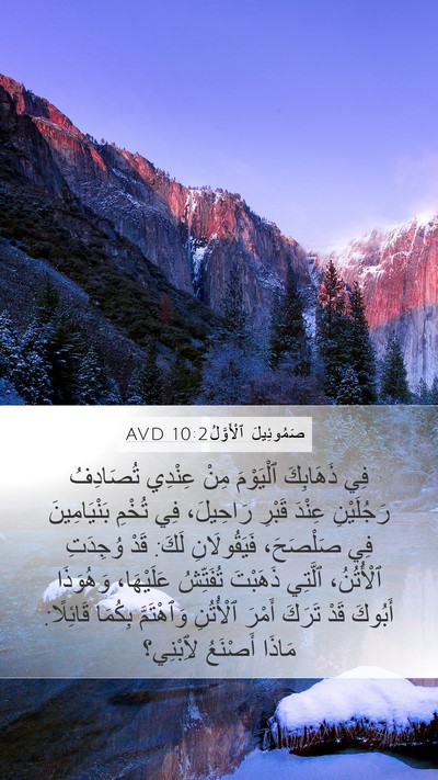 صَمُوئِيلَ ٱلْأَوَّلُ 10:2 AVD Bible Verse Image
