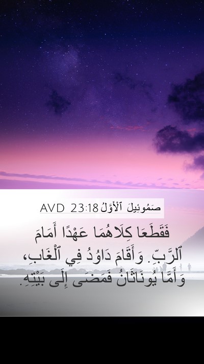 صَمُوئِيلَ ٱلْأَوَّلُ 23:18 AVD Bible Verse Image