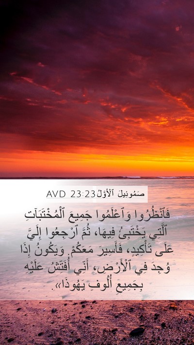 صَمُوئِيلَ ٱلْأَوَّلُ 23:23 AVD Bible Verse Image