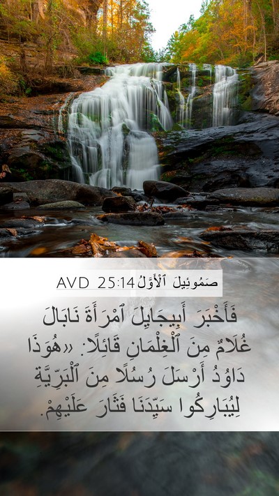 صَمُوئِيلَ ٱلْأَوَّلُ 25:14 AVD Bible Verse Image