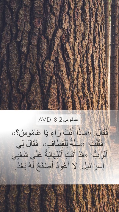 عَامُوس 8:2 AVD Bible Verse Image