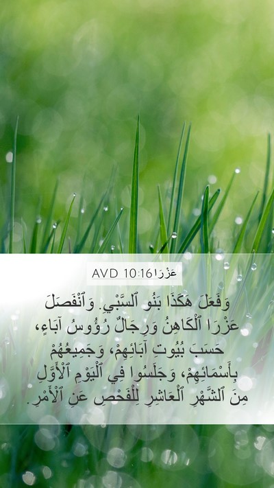 عَزْرَا 10:16 AVD Bible Verse Image