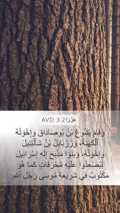 عَزْرَا 3:2 AVD Bible Verse Image