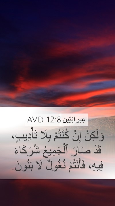 عِبرانِيّين 12:8 AVD Bible Verse Image